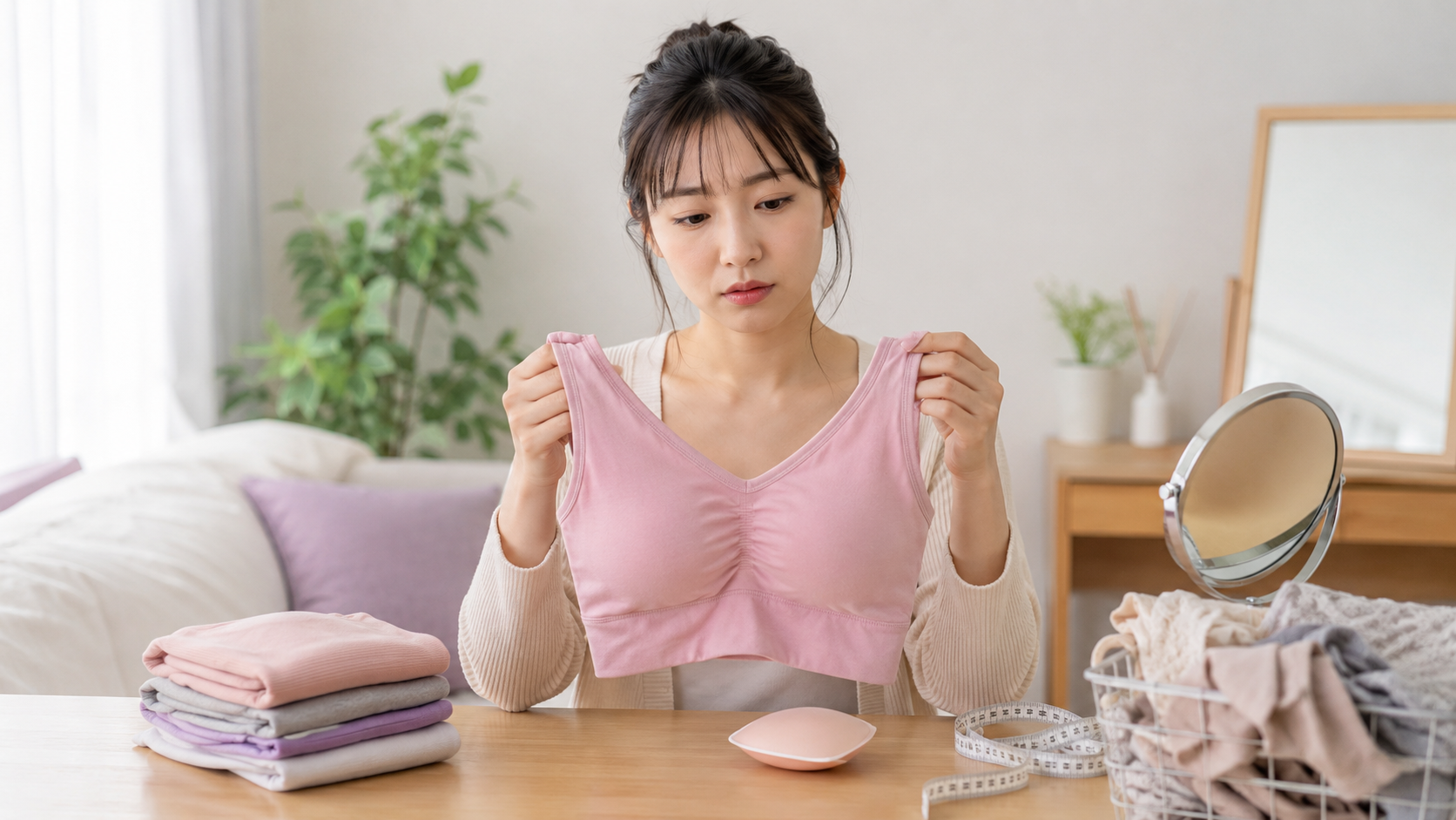 VIAGEで胸が潰れるのはなぜ?サイズ・付け方・パッドの原因と対処法